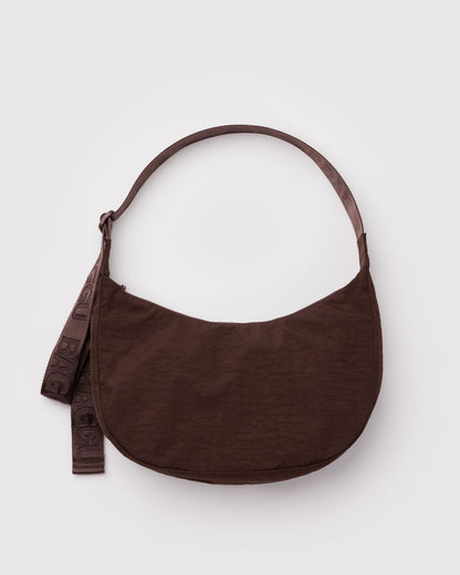 Medium Nylon Crescent Bag Coffee | Baggu Essential