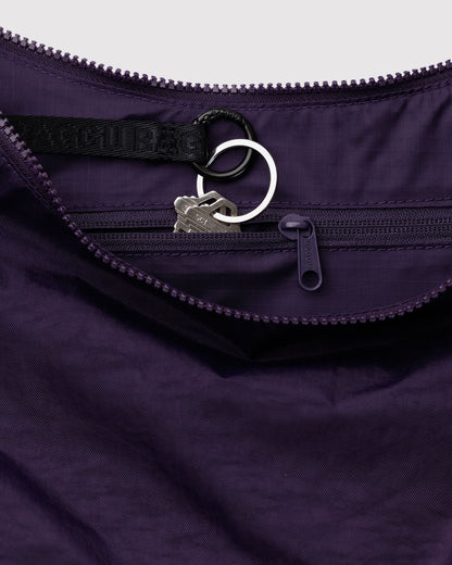 Medium Nylon Crescent Bag Fig | Baggu Great Value