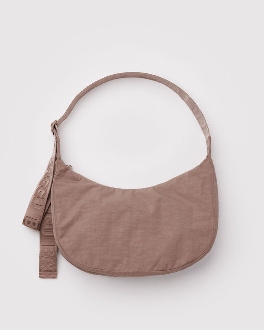 Medium Nylon Crescent Bag Toasted Almond | Baggu Featured