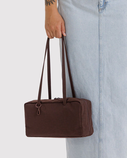 Nylon Bowler Bag Coffee | Baggu Latest
