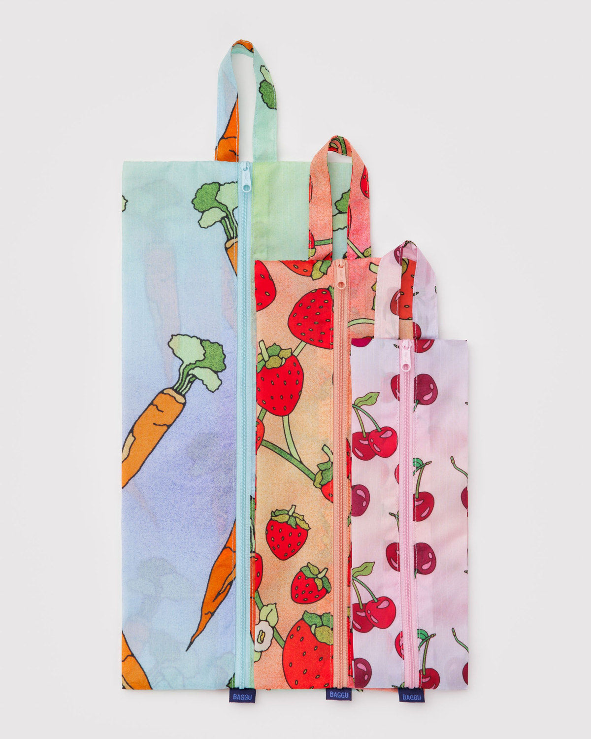 3D Zip Set Carrots & Berries | Baggu Essential