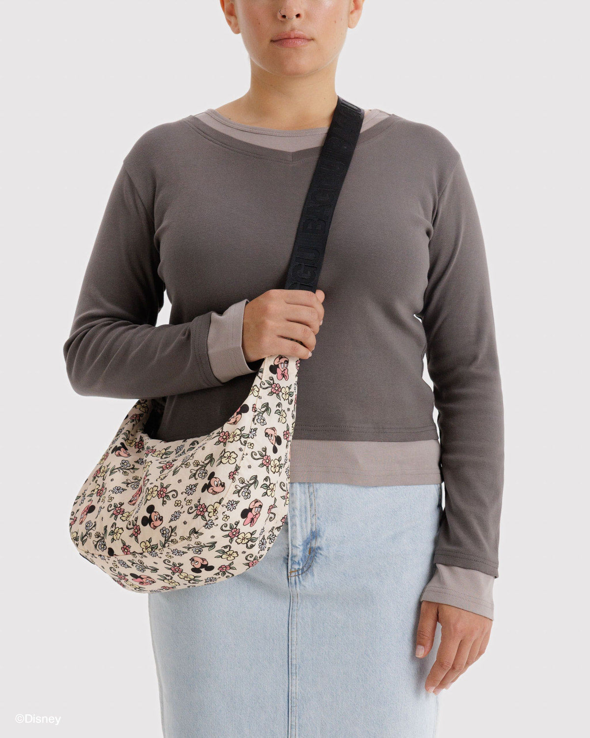 Medium Nylon Crescent Bag Storybook Floral | Baggu Top Pick