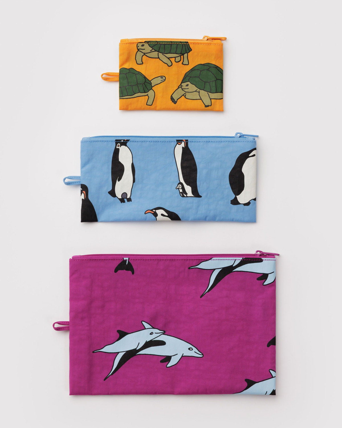 Flat Pouch Set Vacation Animals | Baggu Essential