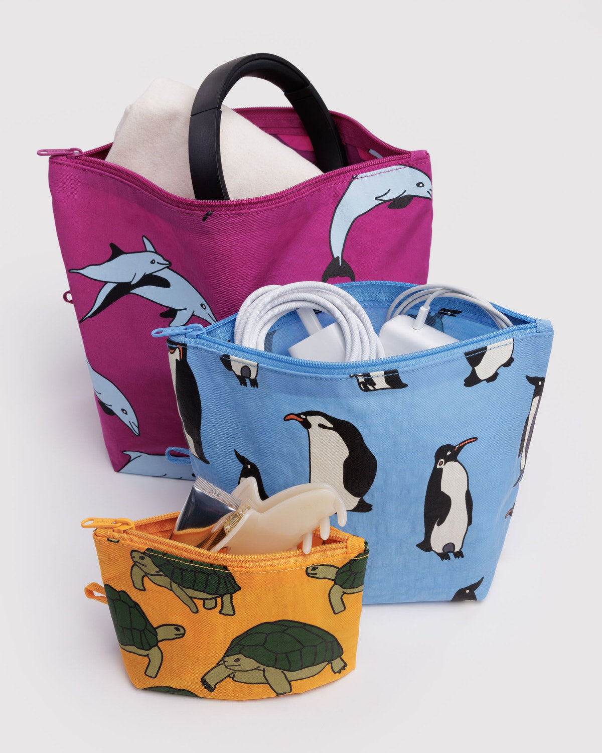 Go Pouch Set Vacation Animals | Baggu Premium
