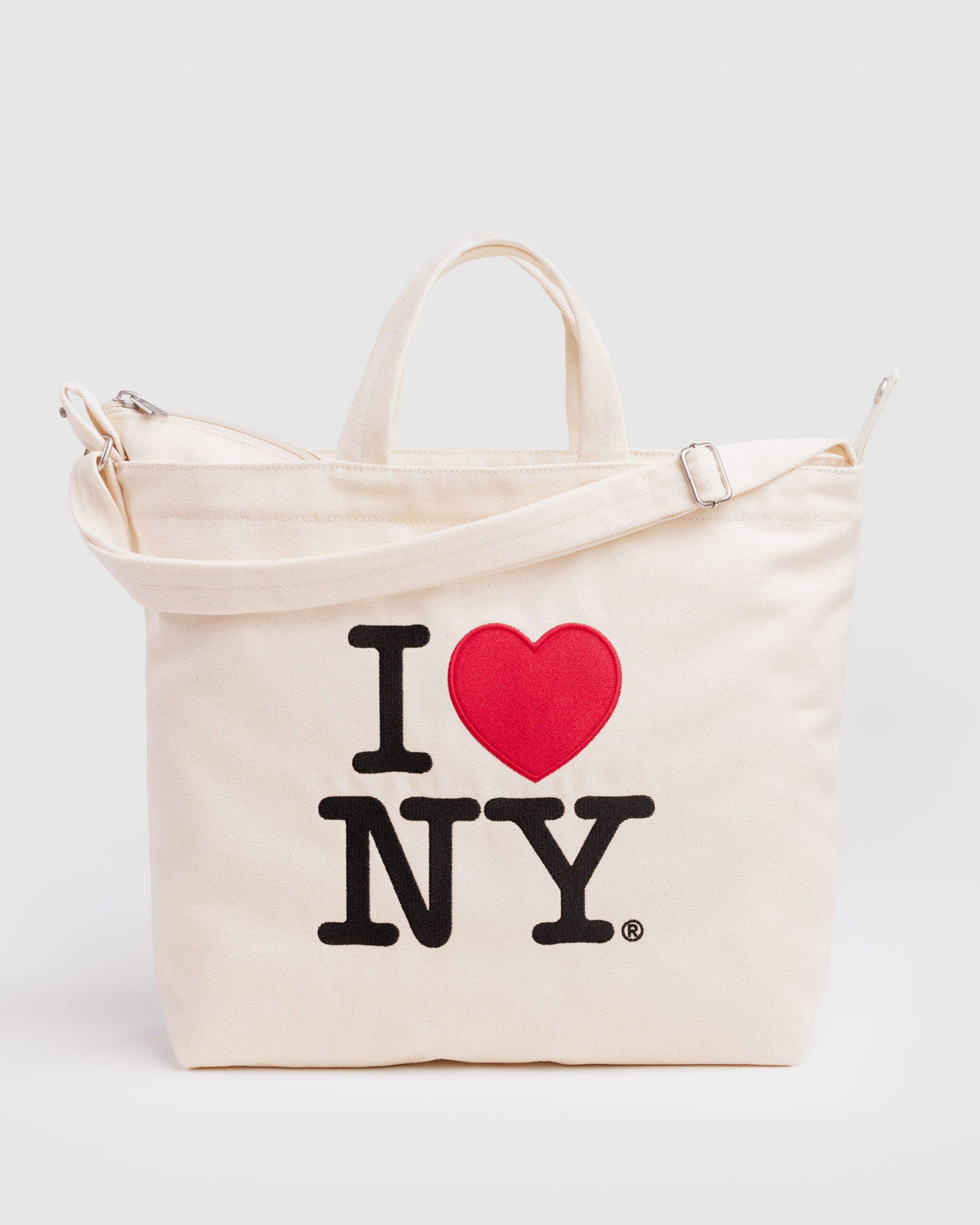 Horizontal Zip Duck Bag I Love NY | Baggu Trusted