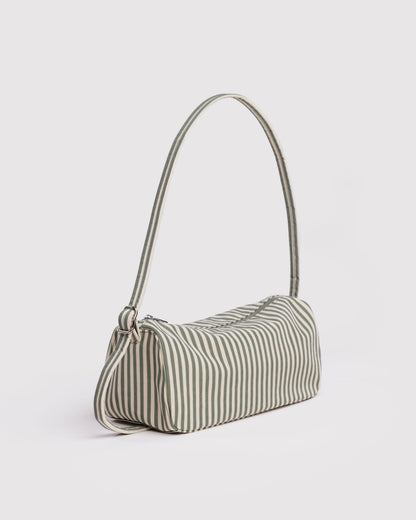 Nylon Loaf Bag Sage Stripe | Baggu Popular