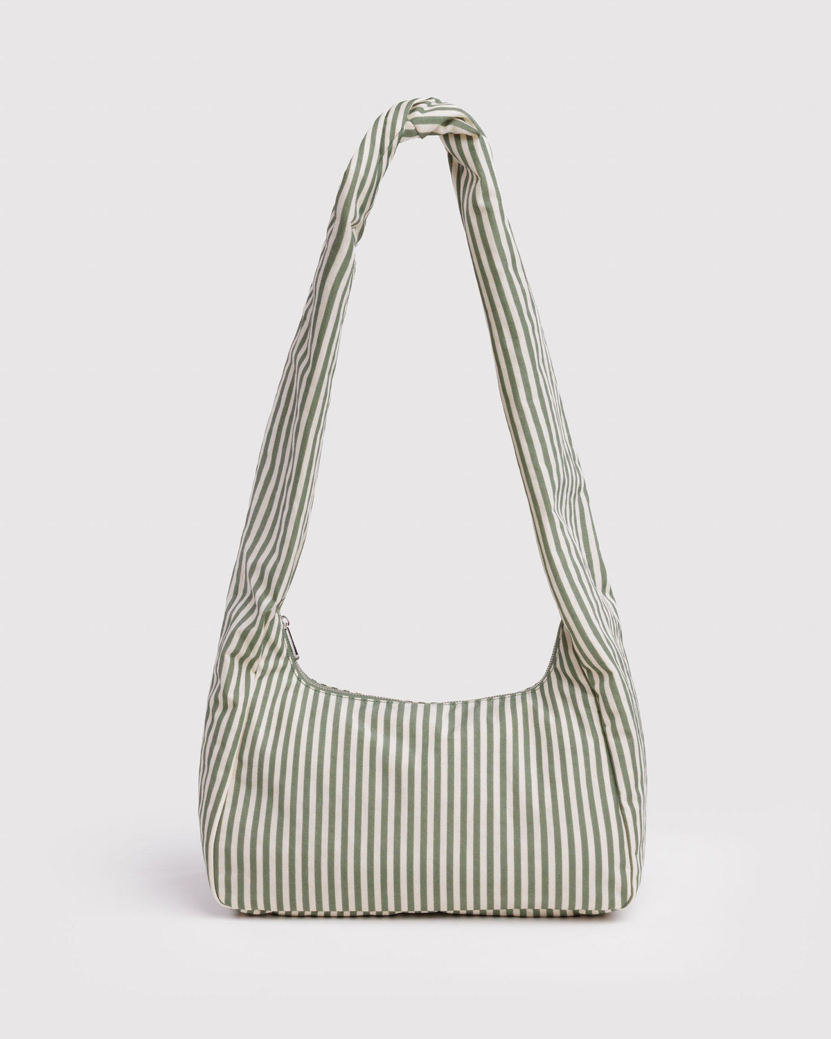 Nylon Meringue Bag Sage Stripe | Baggu Signature
