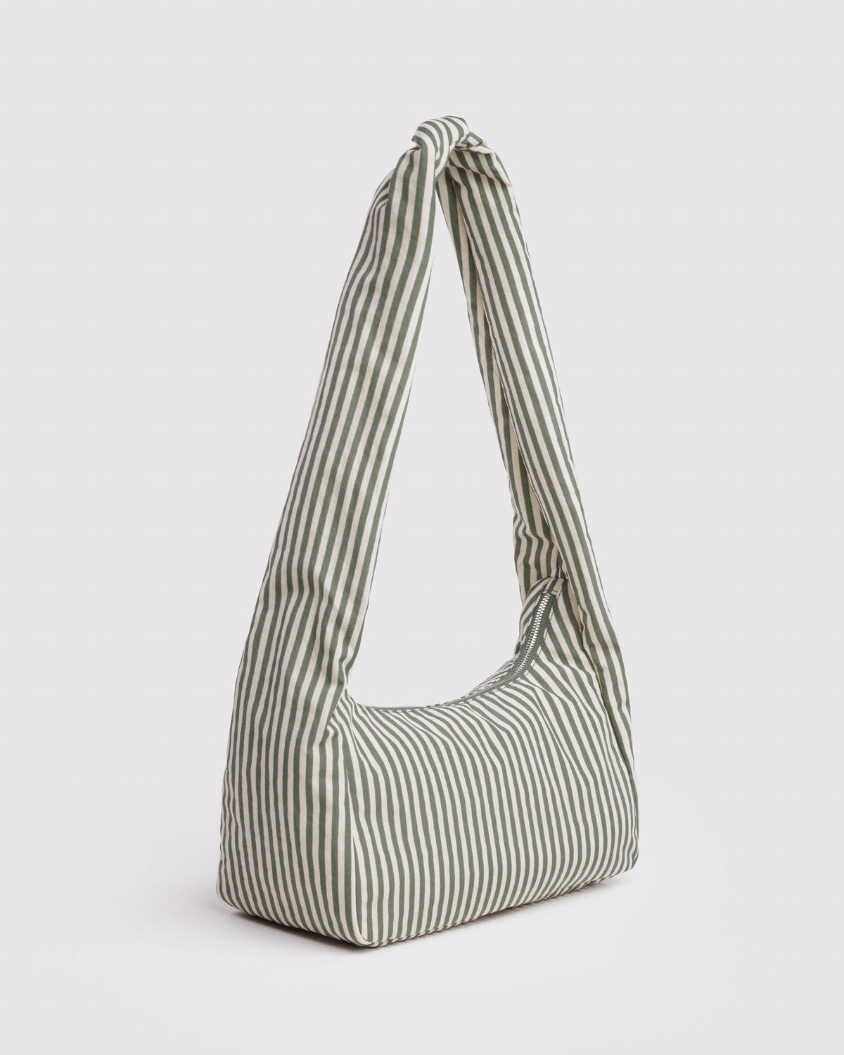 Nylon Meringue Bag Sage Stripe | Baggu Signature