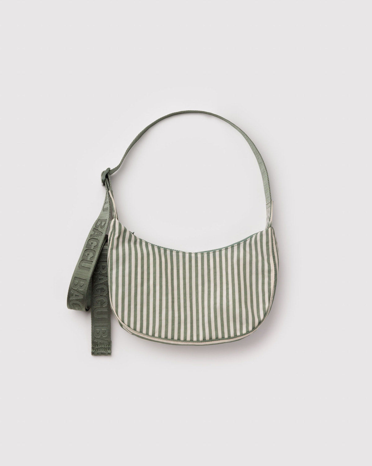 Small Nylon Crescent Bag Sage Stripe | Baggu Best Price