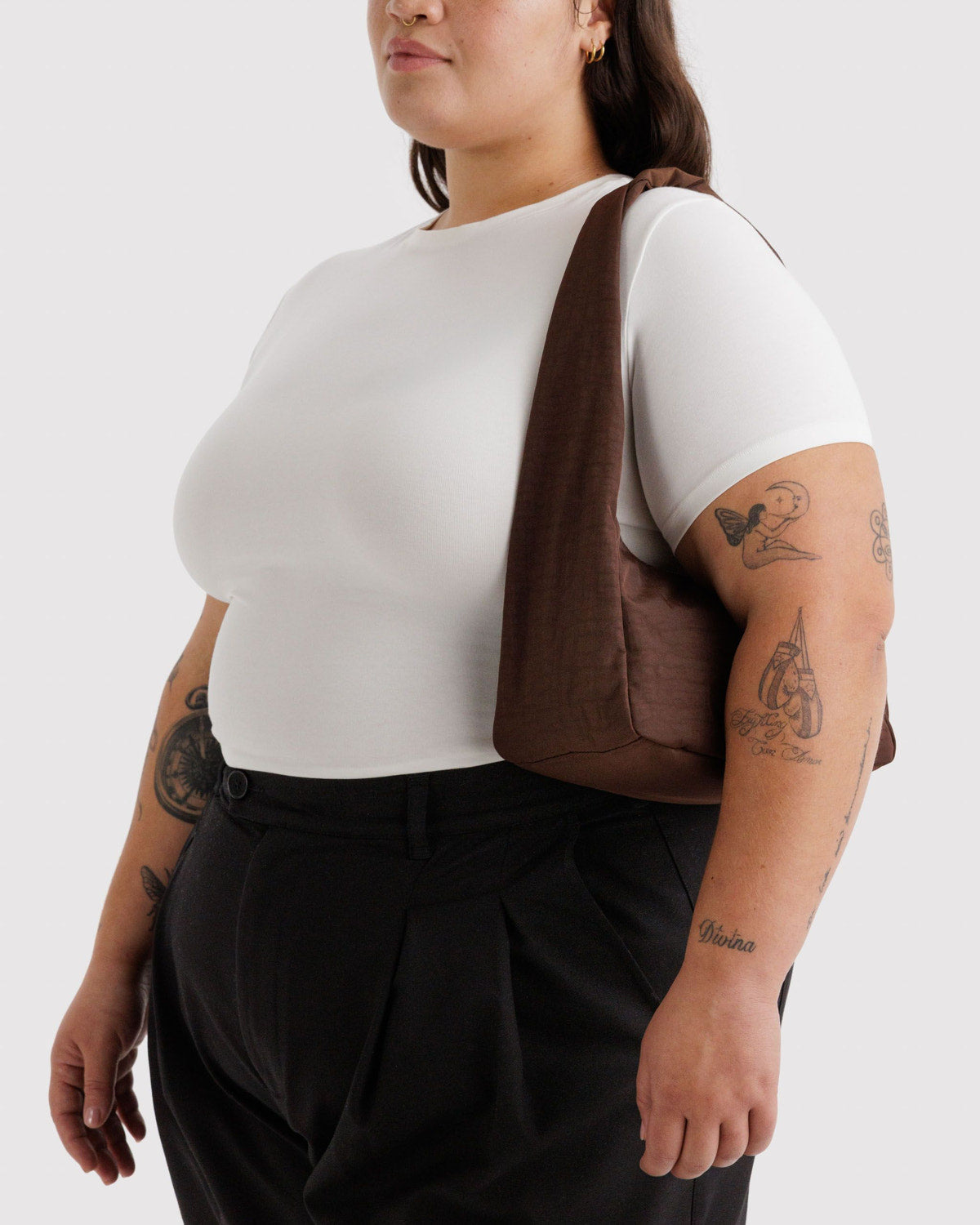 Small Nylon Meringue Bag Coffee | Baggu Essential