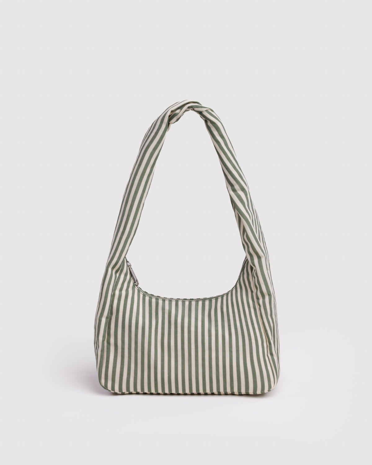 Small Nylon Meringue Bag Sage Stripe | Baggu Premium