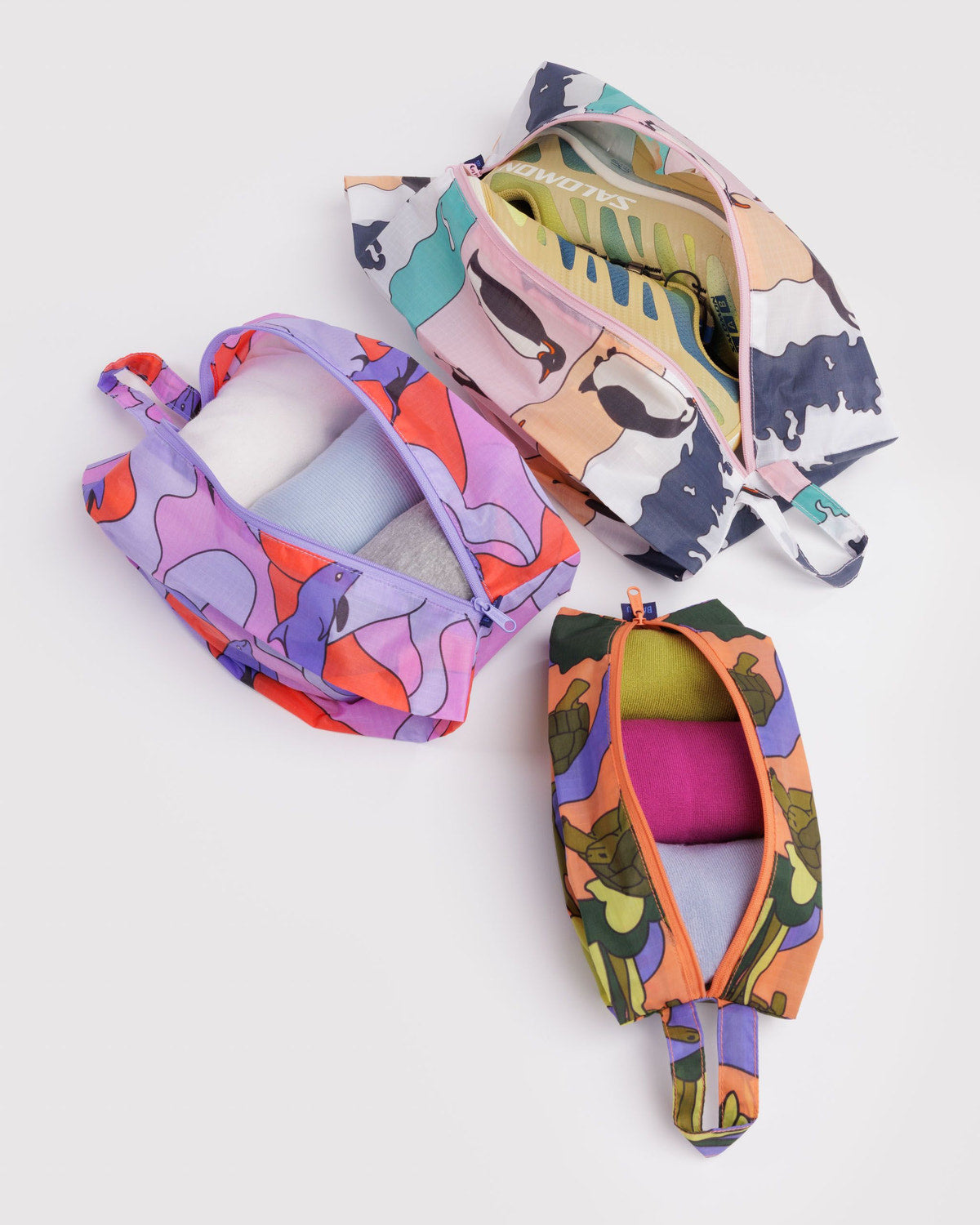 3D Zip Set Vacation Animals | Baggu Great Value