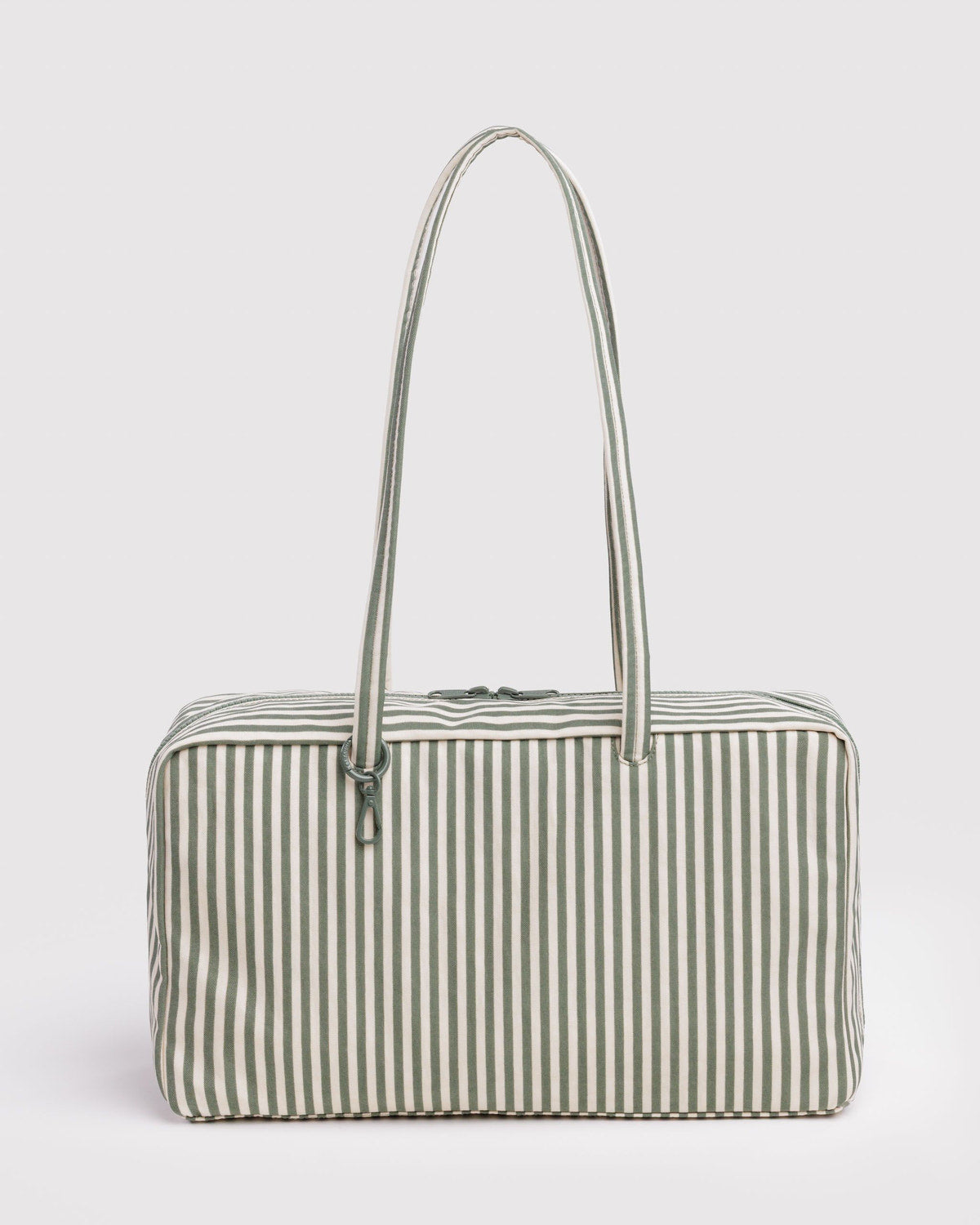 Medium Nylon Bowler Bag Sage Stripe | Baggu Customer Favorite