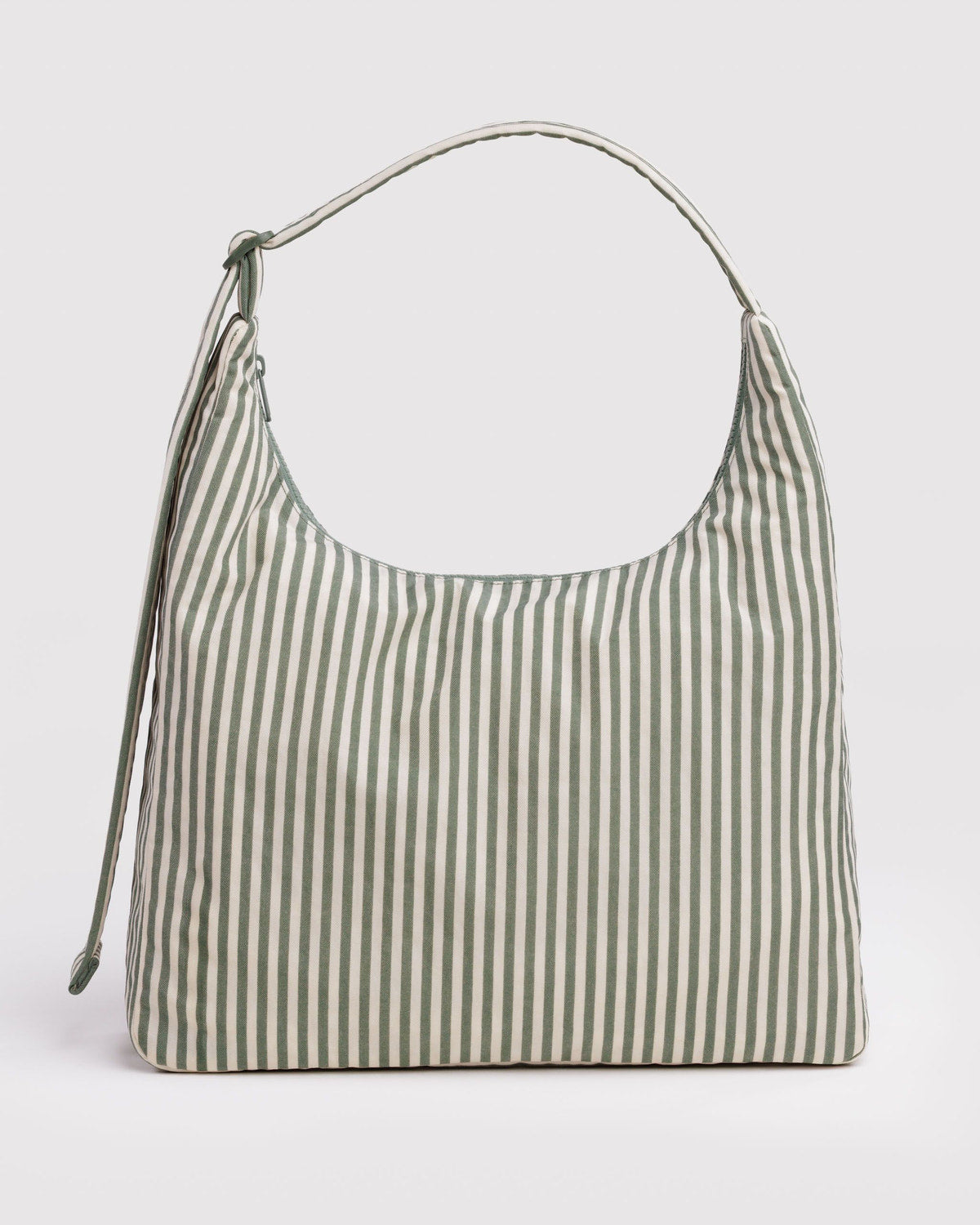 Nylon Shoulder Bag Sage Stripe | Baggu Essential