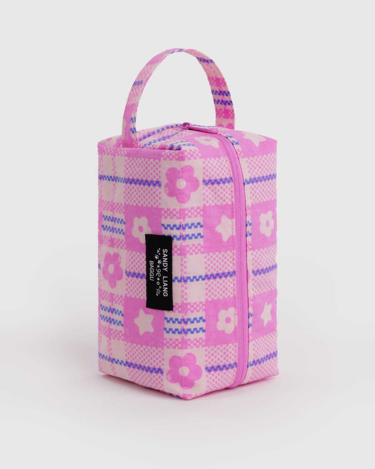 Dopp Kit Market Plaid Pink | Baggu Featured